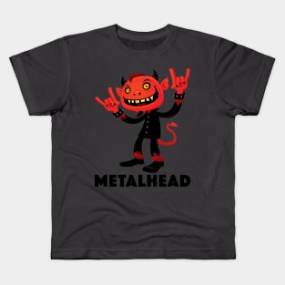 Heavy Metal Devil Metalhead Kids T-Shirt